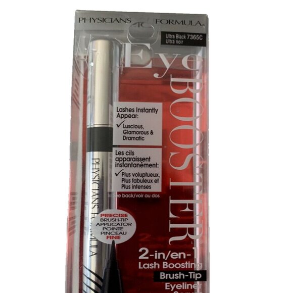 Physicians Formula Eye Booster 2 in 1 Lash Boosting Eyeliner Ultra Black 7365C - Picture 1 of 3